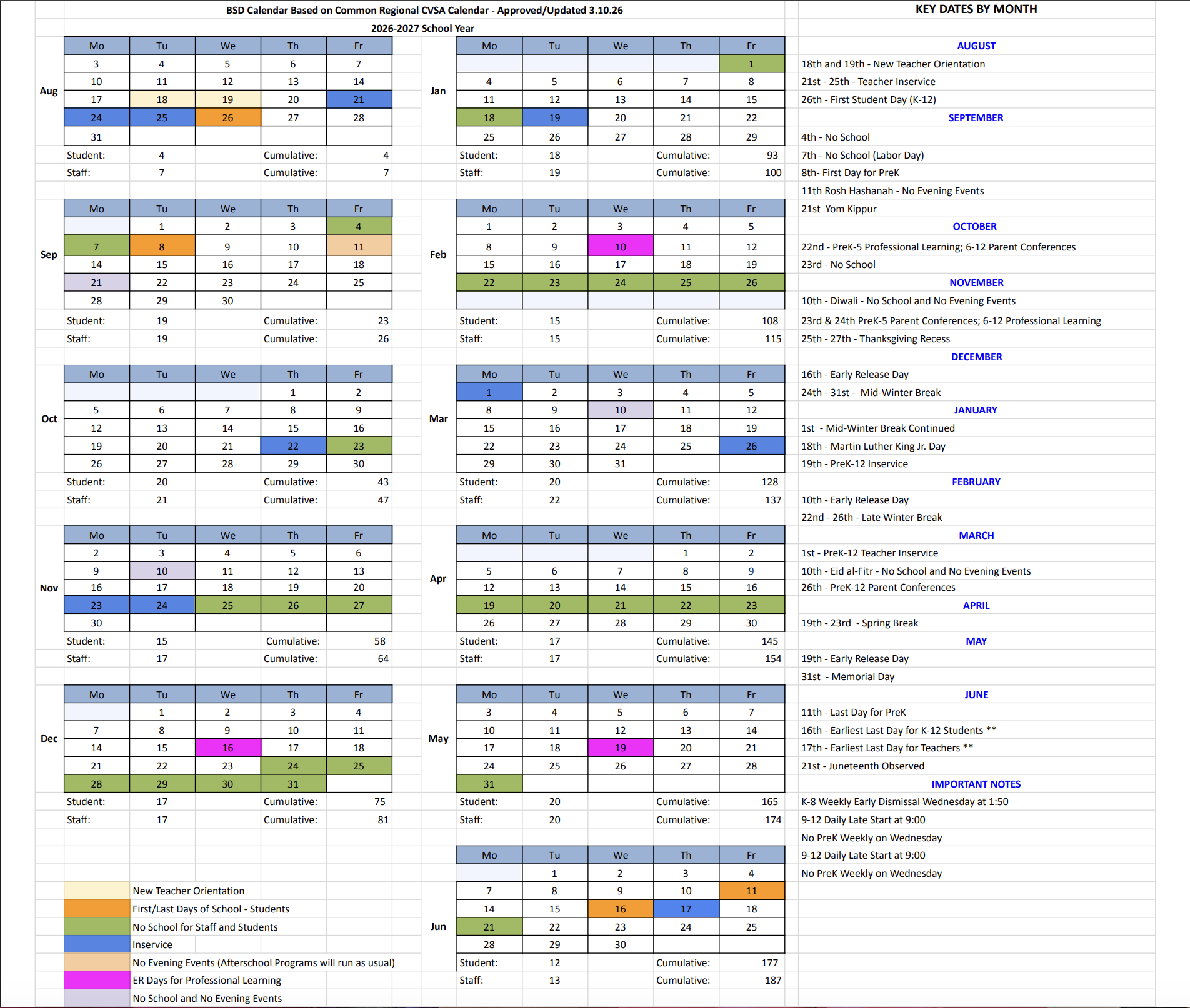 screenshot of 26-27 calendar screenshot of 26-27 calendar